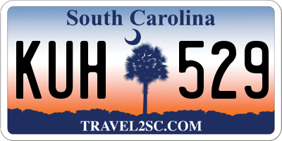 SC license plate KUH529