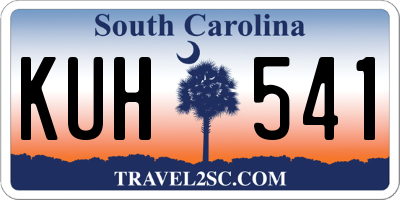 SC license plate KUH541