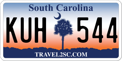 SC license plate KUH544