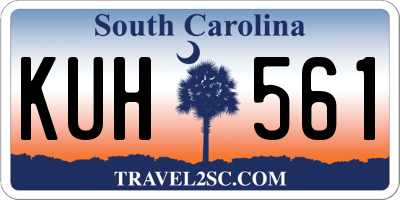 SC license plate KUH561