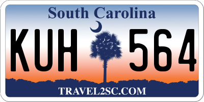 SC license plate KUH564
