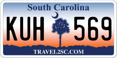 SC license plate KUH569