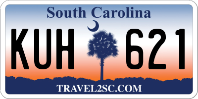 SC license plate KUH621