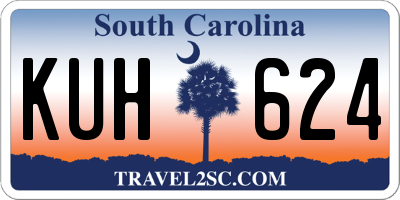 SC license plate KUH624