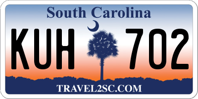 SC license plate KUH702
