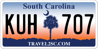 SC license plate KUH707