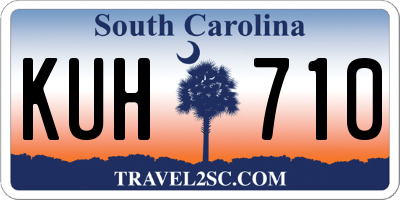 SC license plate KUH710