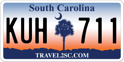 SC license plate KUH711