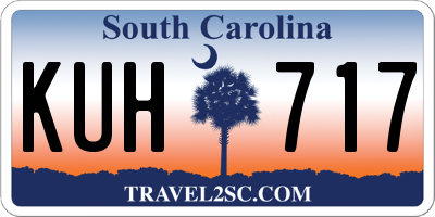 SC license plate KUH717