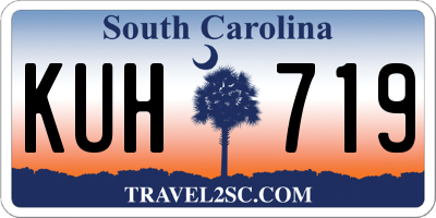 SC license plate KUH719