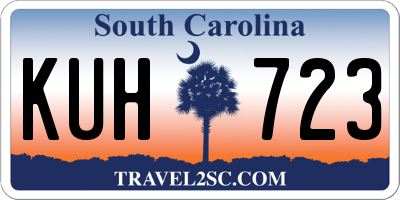 SC license plate KUH723