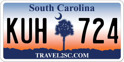 SC license plate KUH724