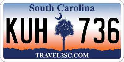 SC license plate KUH736