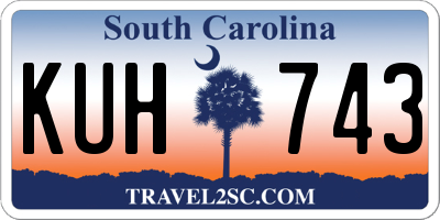SC license plate KUH743