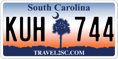 SC license plate KUH744