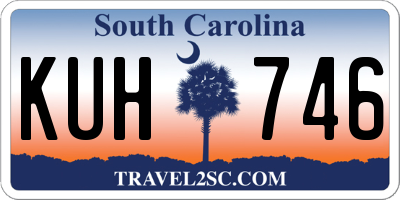 SC license plate KUH746