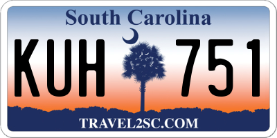 SC license plate KUH751