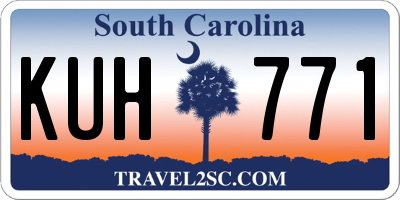 SC license plate KUH771