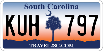 SC license plate KUH797