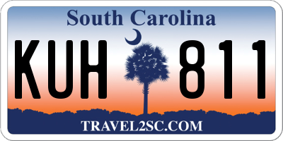 SC license plate KUH811