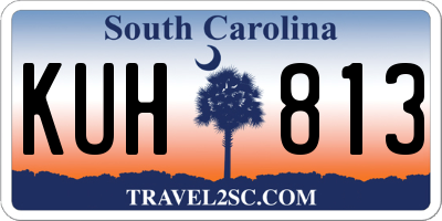 SC license plate KUH813