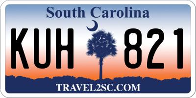 SC license plate KUH821