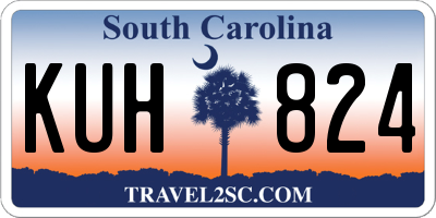 SC license plate KUH824