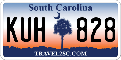 SC license plate KUH828