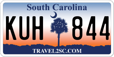 SC license plate KUH844