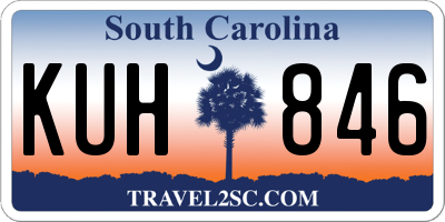 SC license plate KUH846