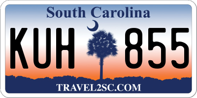 SC license plate KUH855