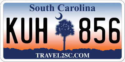 SC license plate KUH856