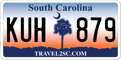 SC license plate KUH879