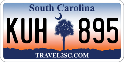 SC license plate KUH895