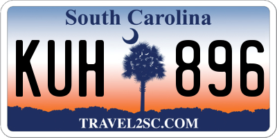 SC license plate KUH896