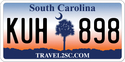SC license plate KUH898