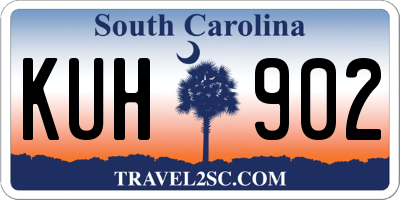 SC license plate KUH902
