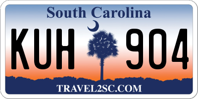 SC license plate KUH904