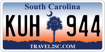 SC license plate KUH944