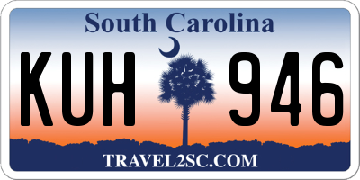 SC license plate KUH946