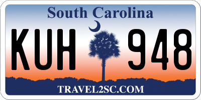 SC license plate KUH948