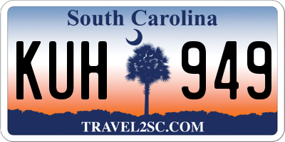 SC license plate KUH949
