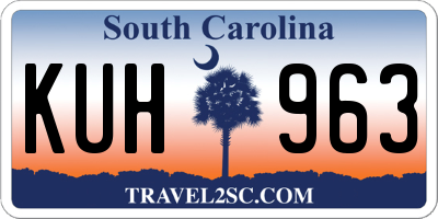 SC license plate KUH963
