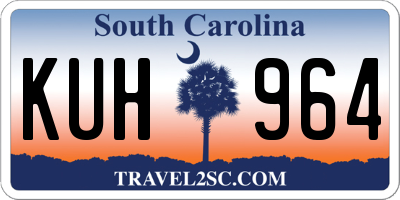 SC license plate KUH964