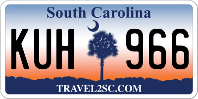 SC license plate KUH966