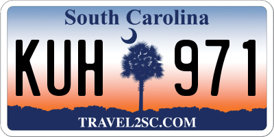 SC license plate KUH971