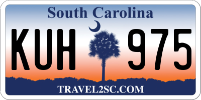 SC license plate KUH975