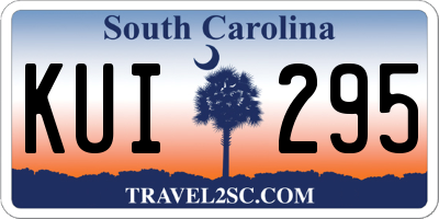 SC license plate KUI295