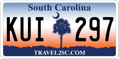 SC license plate KUI297