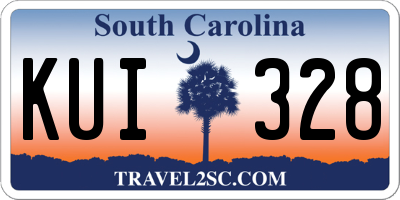 SC license plate KUI328